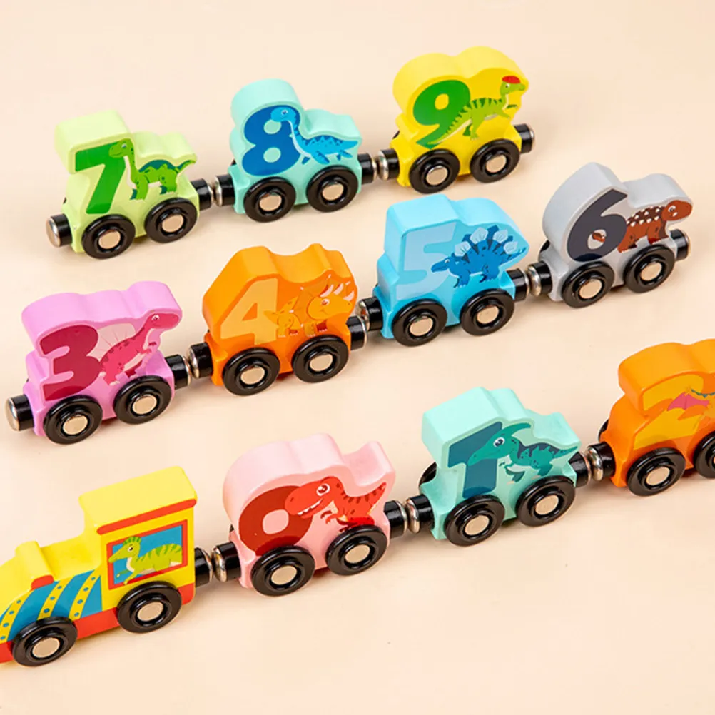 

1Set Dinosaur Wooden Educational Learning Plaything Cartoon Animals Early Childhood Development Game Hand Eye