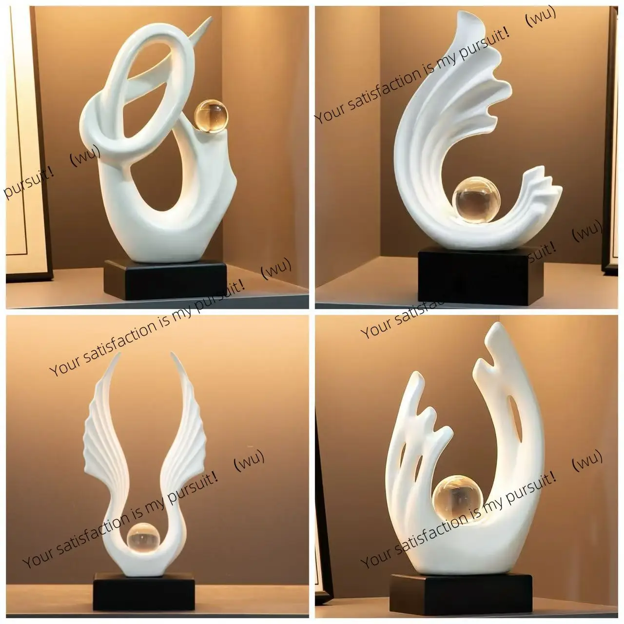 Gaosheng ornament wine cabinet decoration light luxury high-end living room TV cabinet high-end sense craft home display cabinet