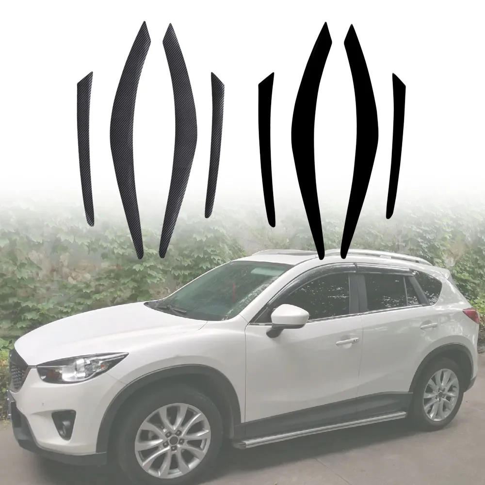 

4pcs Car Headlamp Eyelid Eyebrow Covers For Mazda CX5 CX-5 2012 2013 2014 2015 2016 2017 Car decorative accessories