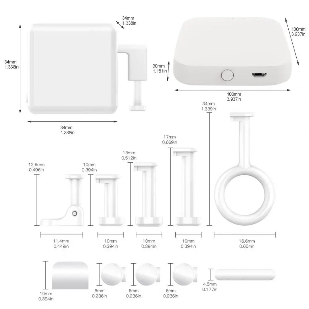 Fingerbot Switch APP Controle Remoto, Controle de Voz, Nomeação Agendada, Compatível com Bluetooth, Dedo Robot para Casa