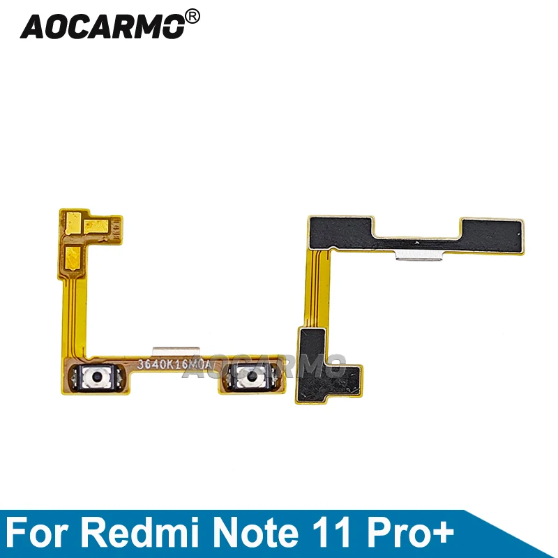 

Кнопки регулировки громкости Aocarmo, гибкий кабель для Redmi Note 11 Pro + 11Pro Plus, запасные части