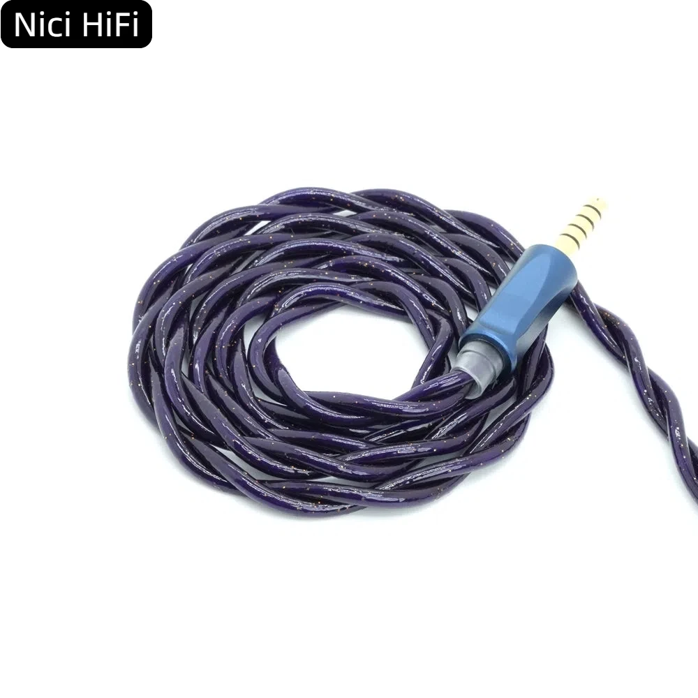 كابل ترقية سماعة الرأس Nici HiFi-39 داخل الأذن 0.78 2pin/mmcx/ie900/HD800 إلى 4.4 مللي متر/4pin XLR لـ Delci Explorer DaVinci Himalaya
