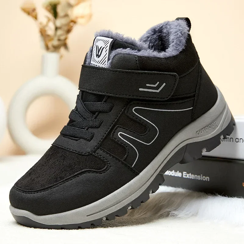 Winter Boots Men New Sneaker Warm Snow Ankle Boots Women Shoes Offers Unisex Outdoor Non-slip Work High-top Casual Shoes