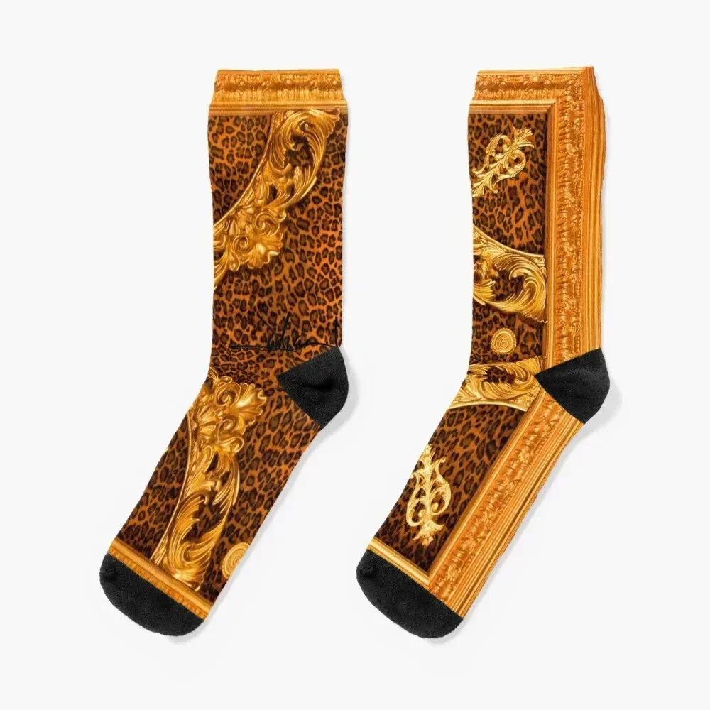 

Gold Sea Medallion Socks Toe sports Children's Boy Socks Women's