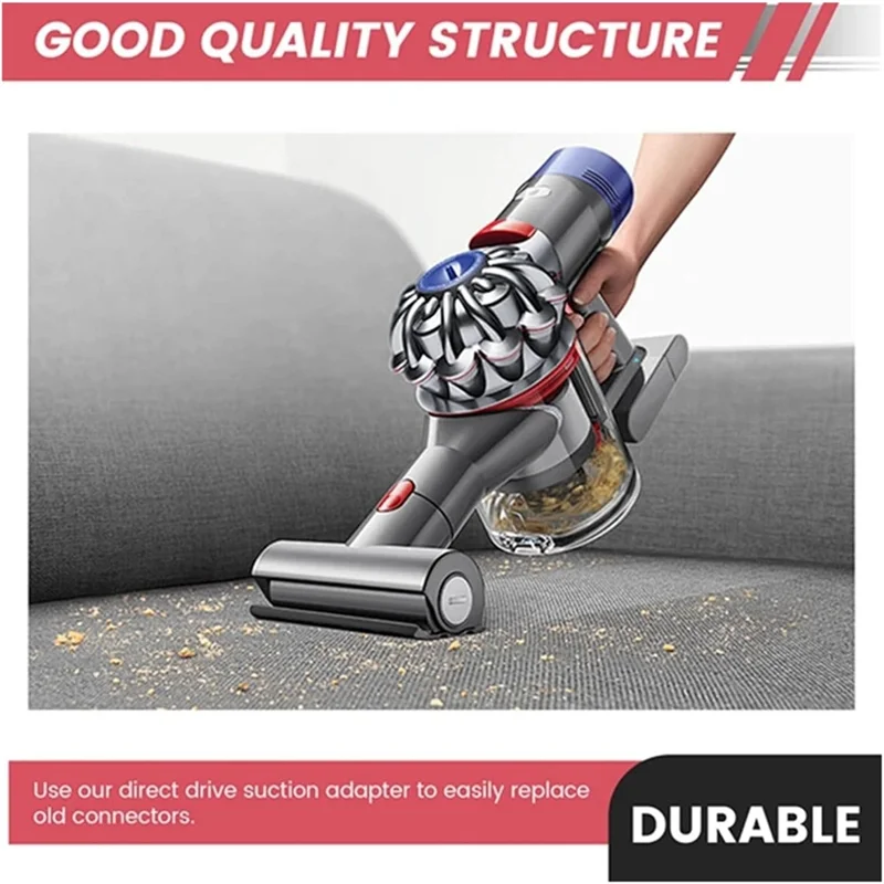 BAAM-Direct Drive Zestaw adapterów złącza głowicy ssącej do odkurzacza Dyson V7 V8 V10 V11 z osłoną boczną kół kulowych