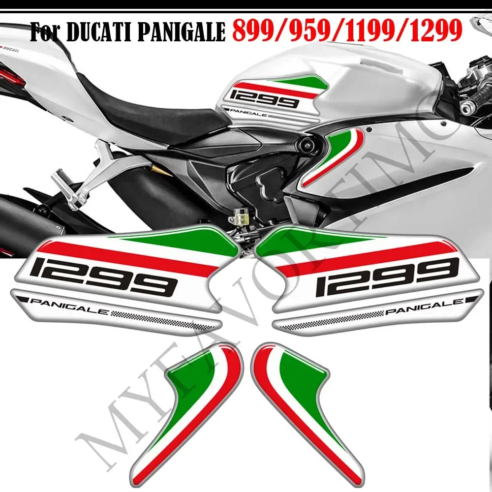 Für DUCATI PANIGALE V2 899 959 1199 1299 Tank Pad Aufkleber Aufkleber Gas Heizöl Kit Knie Fisch Knochen Schutz