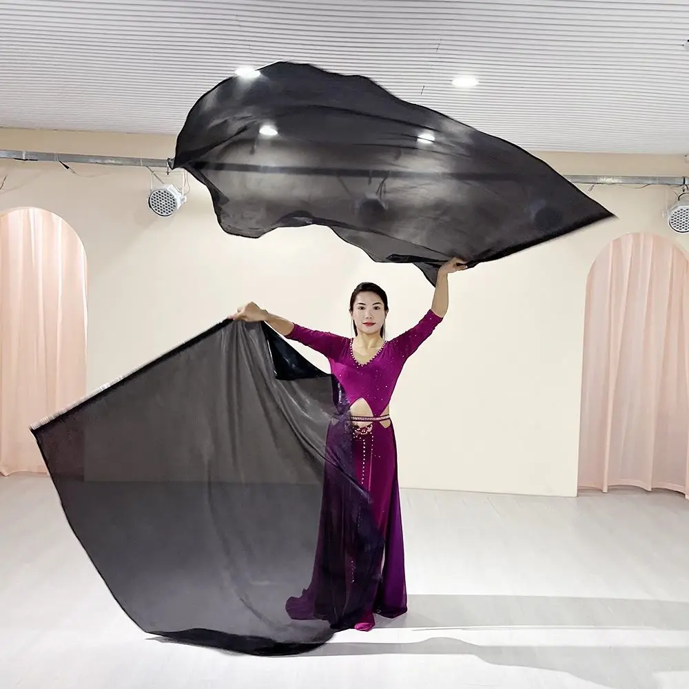 with Telescopic Sticks Belly Dance Accessories Props Scalable Rods Dance Party Colorful Scarves Flag Multicolor Lightweight