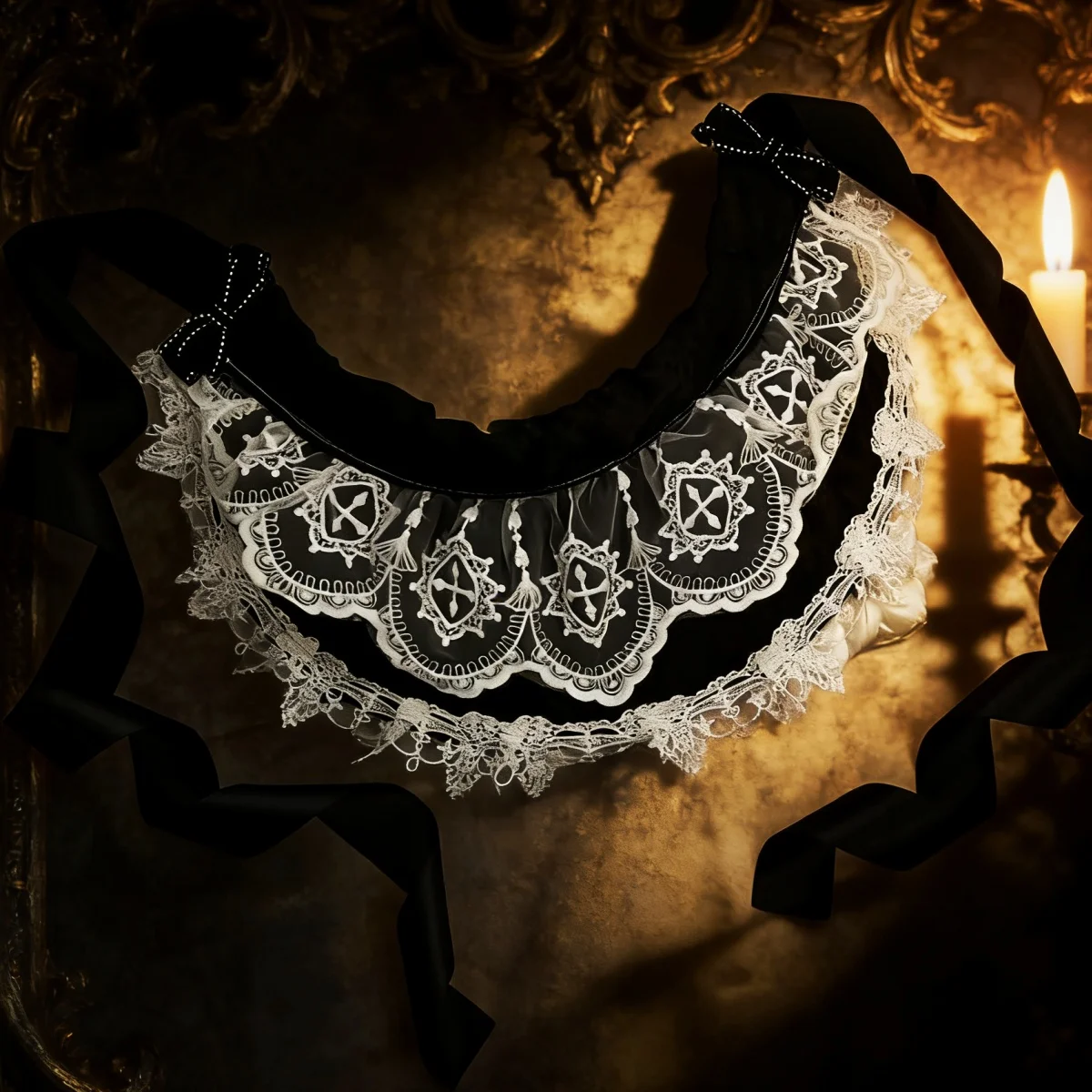 Vintage Victorian Dark Gothic Tea Party Lace Straw Hat Lolita Girls Rose Flowers Bonnet with Ruffles Halloween Black Headdress