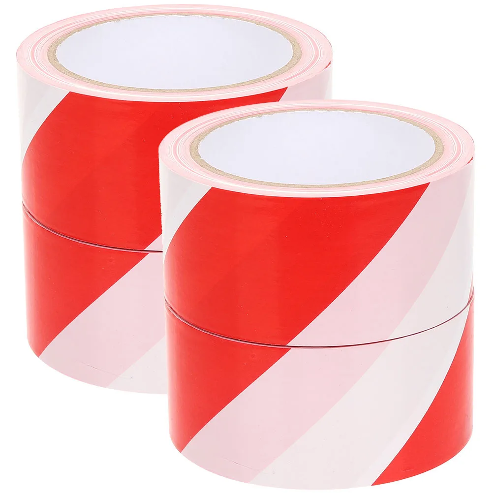 4 Rolls Warning Tape Non Adhesive Caution Strips Safety Barrier Tape for Area Isolation and Construction Use