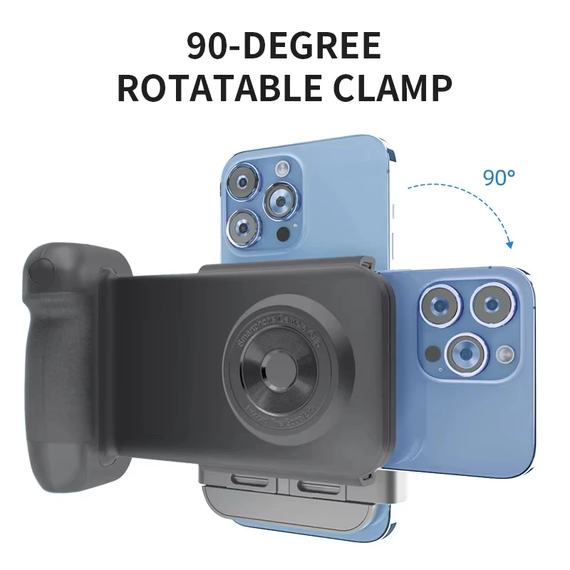 

Smart Phone Camera Shutter Grip Bluetooth Selfie Handle Camera Photo Stabilizer With Fill Light Wireless Charging For Iphone And
