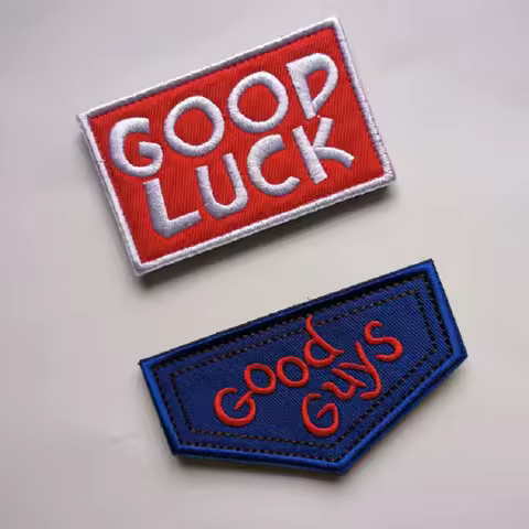 Good Guys Funny Patches Good Luck Patch Tactical Hook&amp;loop morale badge Armband Combat for jacket Backpack