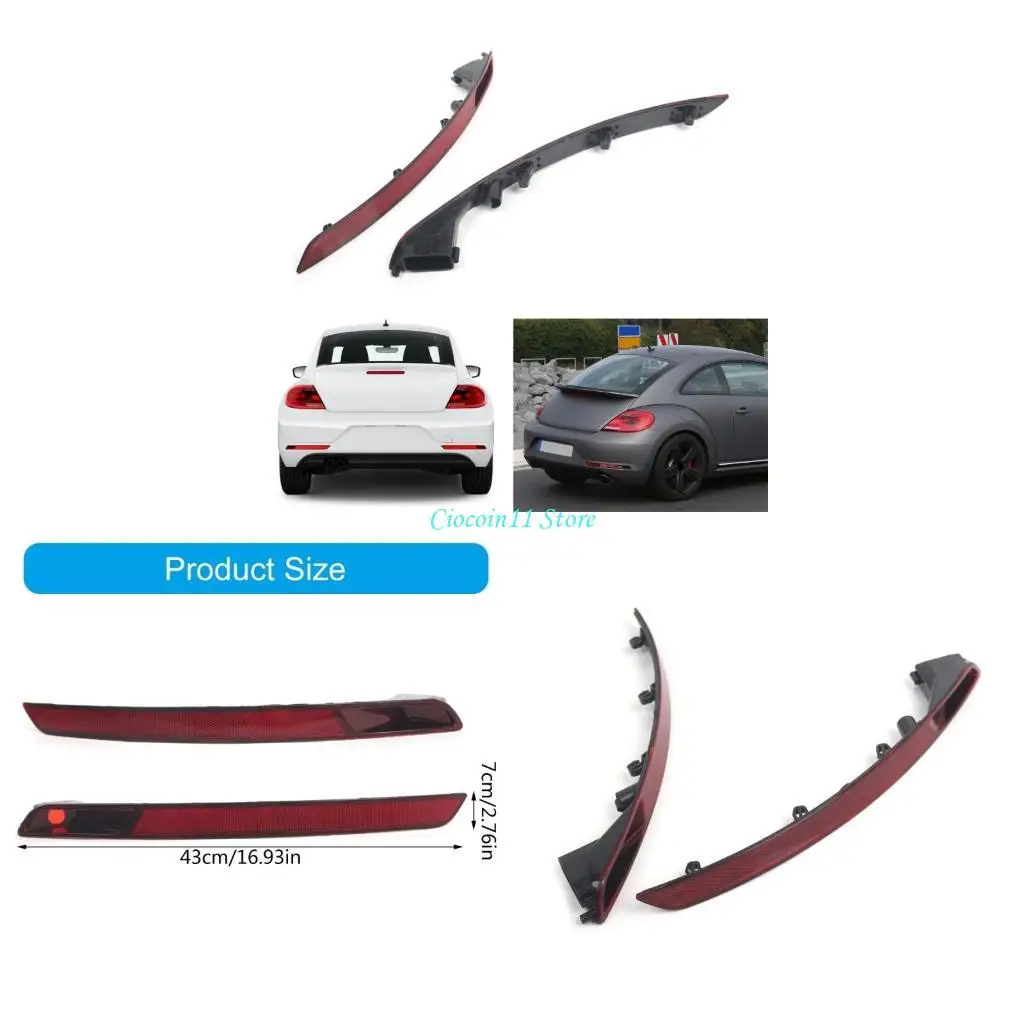 

Y1UB Car Rear Bumper Trim Reflector New 5C5945701D 30763346 for 5C 2016-2019