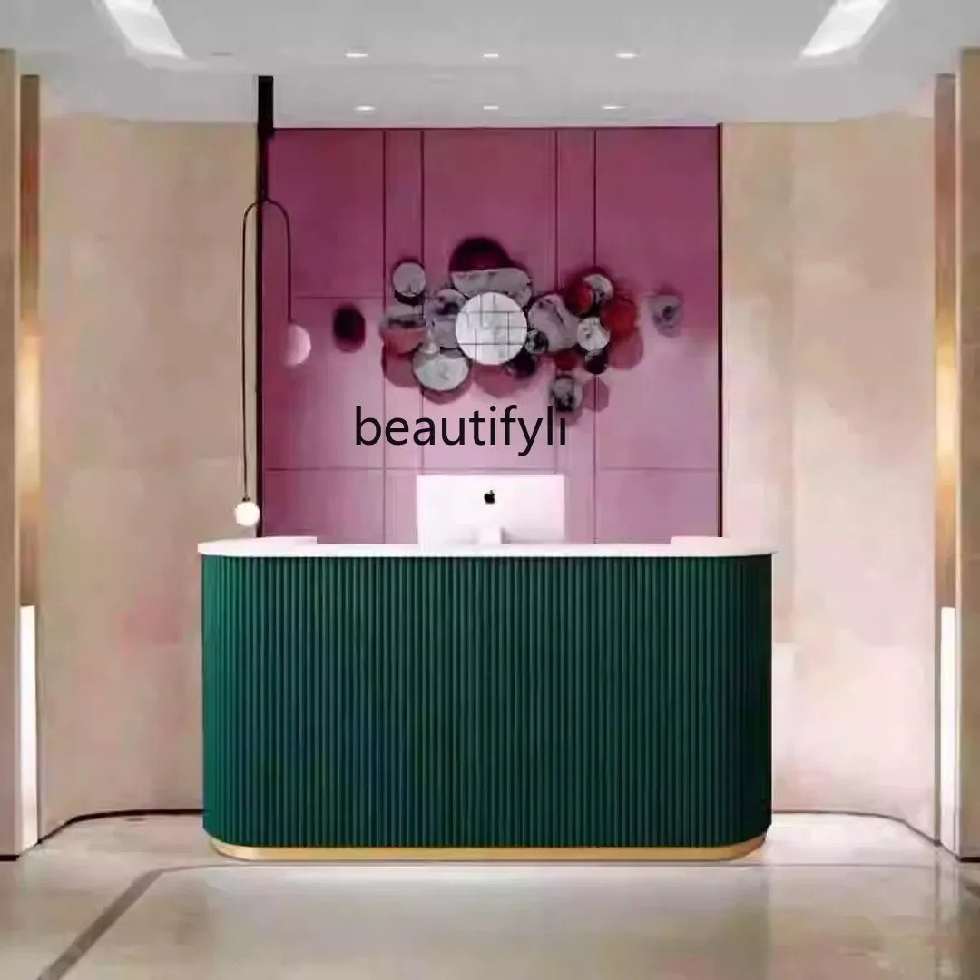 Beauty shop Clothing shop checkout page Light luxury bar Barber shop Company front desk Reception desk