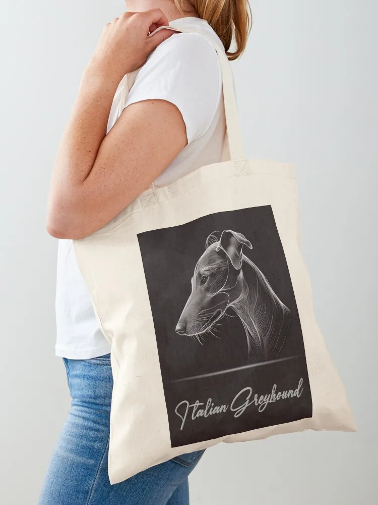 

Italian Greyhound Tote Bag large tote bag custom tote bag Handbags women eco folding