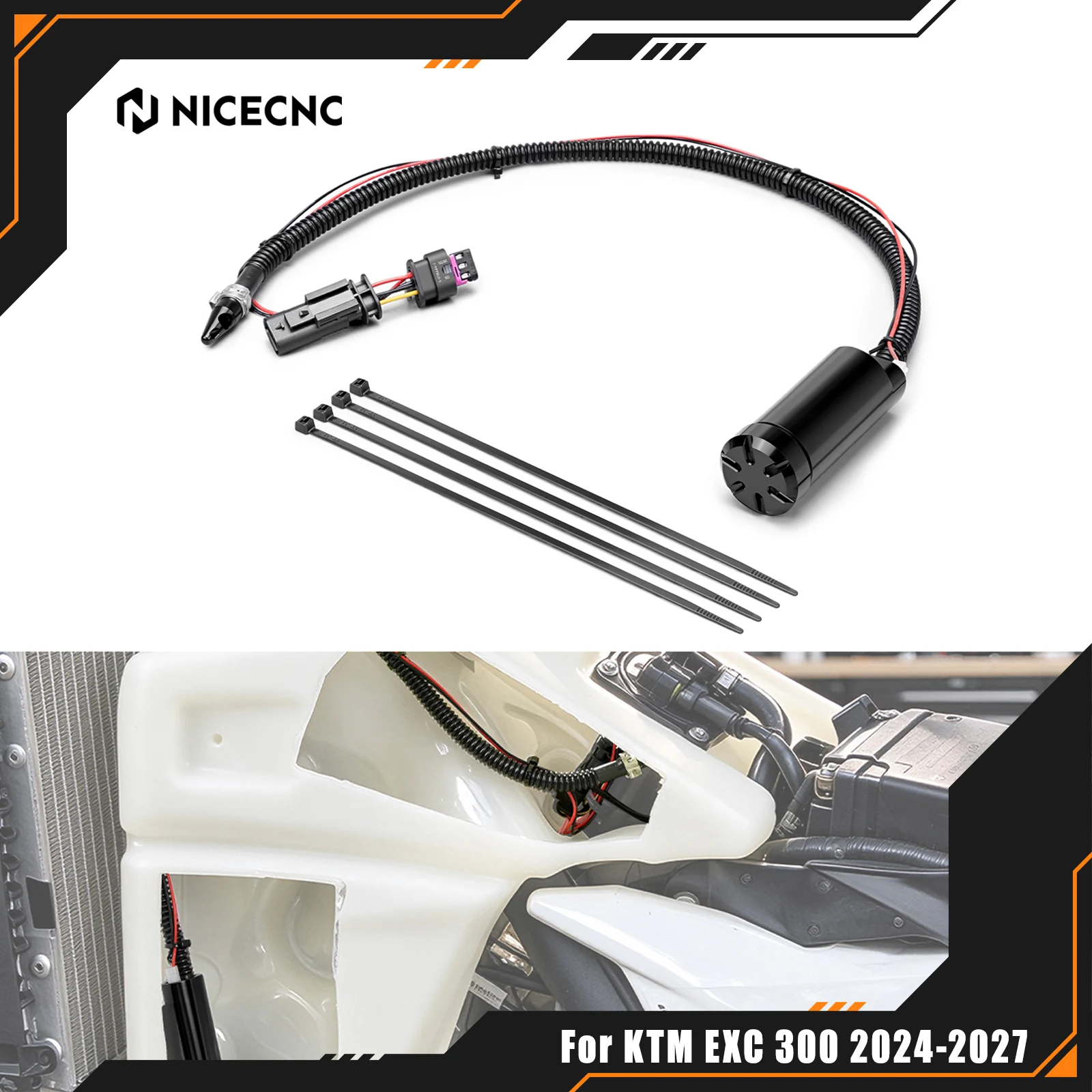 2024-2027 For KTM EXC 300 EXC 250 EXCF 350 XCW 300 XCF-W Fuel Tank Transfer Pump Kit SX 125 SX-F 250 SXF 450 XCF 350 2023-2027