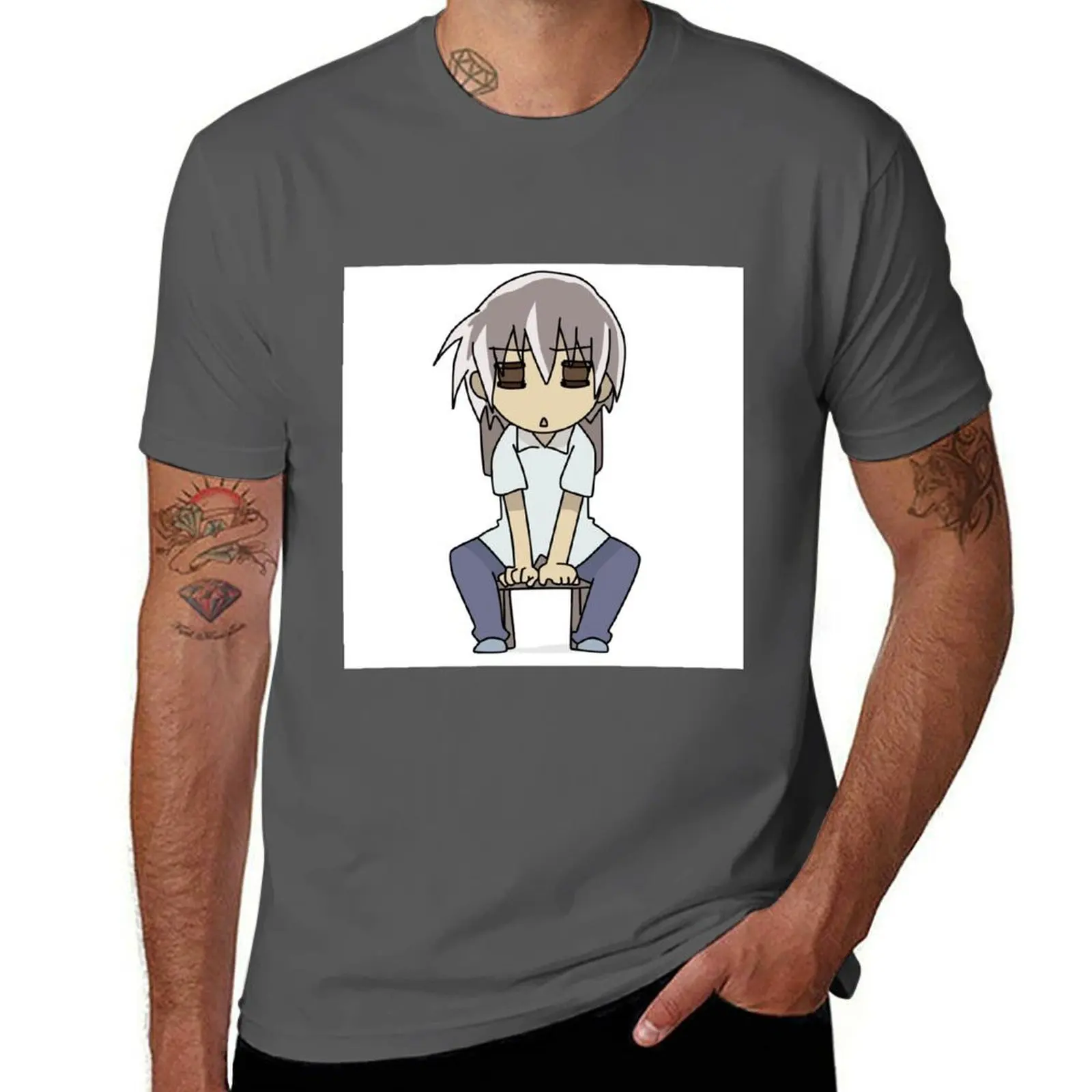 

Aikawa Ayumu Background - Chibi Plain T-Shirt Summer Fashion Casual Tee Shirt