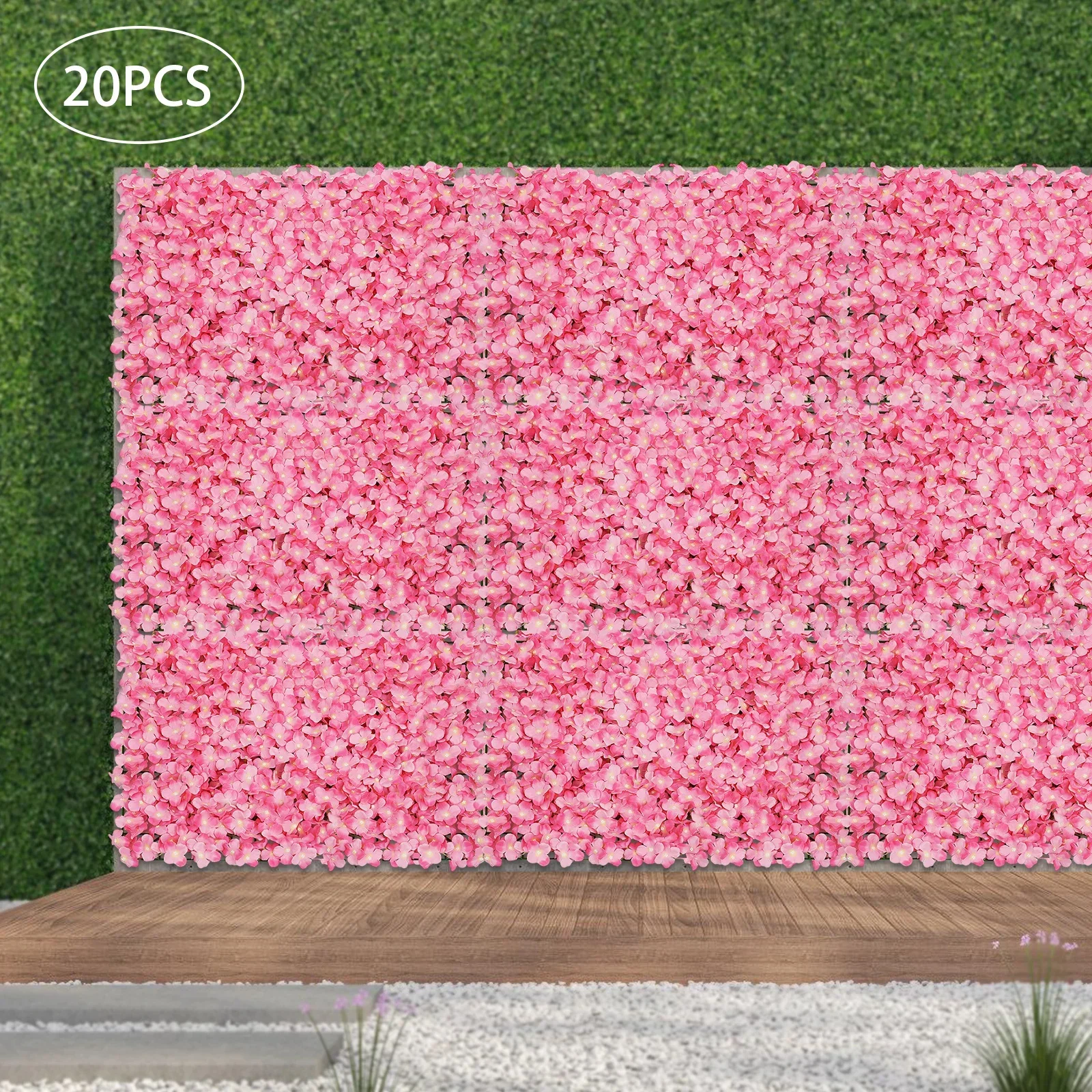 20 Piece Set of Pink Anti Authenticity Flower Arrangement 40 * 60cm Flower Wall Flower Column Panel Wedding