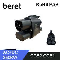 BERET CCS2 to CCS1 Adapter From CCS2 Charger to CCS1 EV CCS2 to CCS1 Electric Vehicle Charger DC Fast Ev Charging Adapter