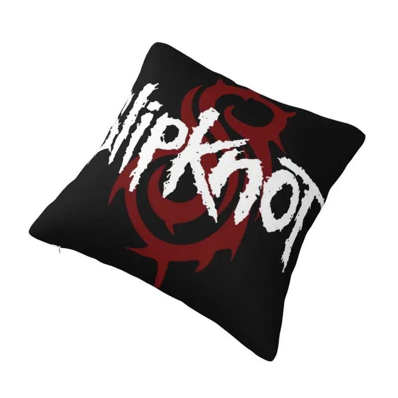 Custom Fashion Slipknots Rock Roll Band Cushion Covers 40x40cm Polyester Heavy Metal Music Pillow for Sofa Square Pillowcase