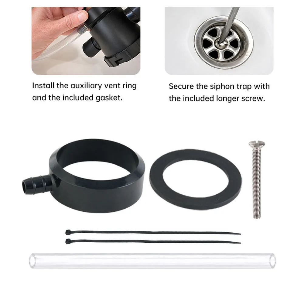 Ø60 RV Sink Drain Vent Ring Reduces Slow Drainage Backflow RV Part & Accessories Easy Installation
