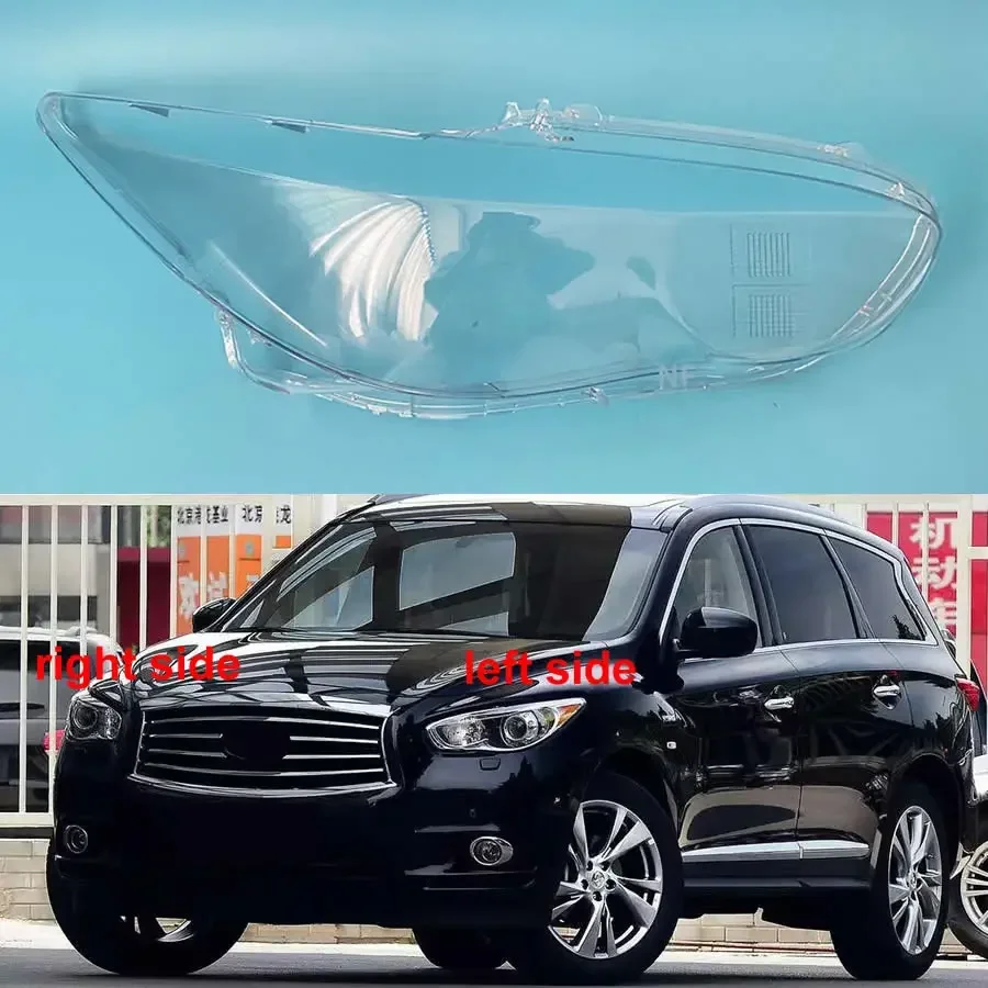 

For Infiniti QX60 2014 2015 Front Headlight Cover Transparent Lampshade Headlamp Shell Plexiglass Replace Original Lens