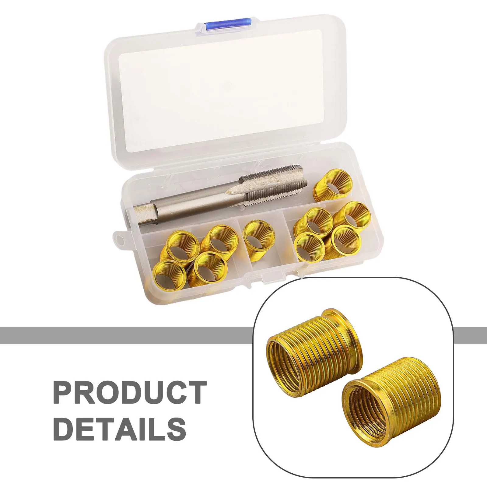 

Complete Thread Repair Kit M14x1.25 Inserts 110.7mm Spark Thread Kit Professional Repair Kit For Diesel Engines