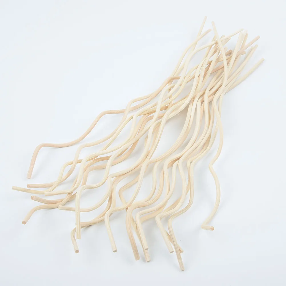 Pack of 20 Long Wavy Rattan Reed Diffuser Refills for Replacement Use in Bathroom Bedroom Shop and Office Environments