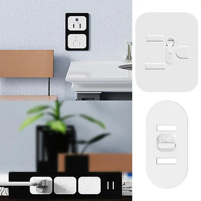 10pcs Safety Electric Socket Outlet Plug Protection For Child US Standard Anti Accidental Touch Self-Adhesive Electric PlugCover