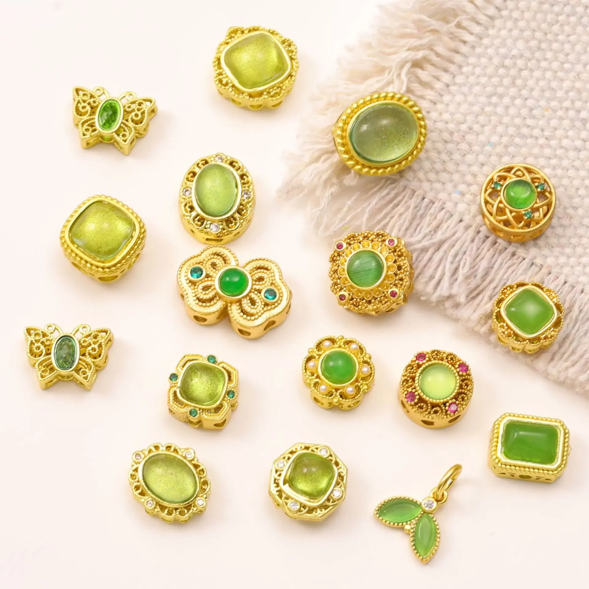 7 Pieces Jewelry Making Supplies, Jewelry Making Charm Handmade Beads Wholesale DIY Bracelet Necklace Making Accessories Craft