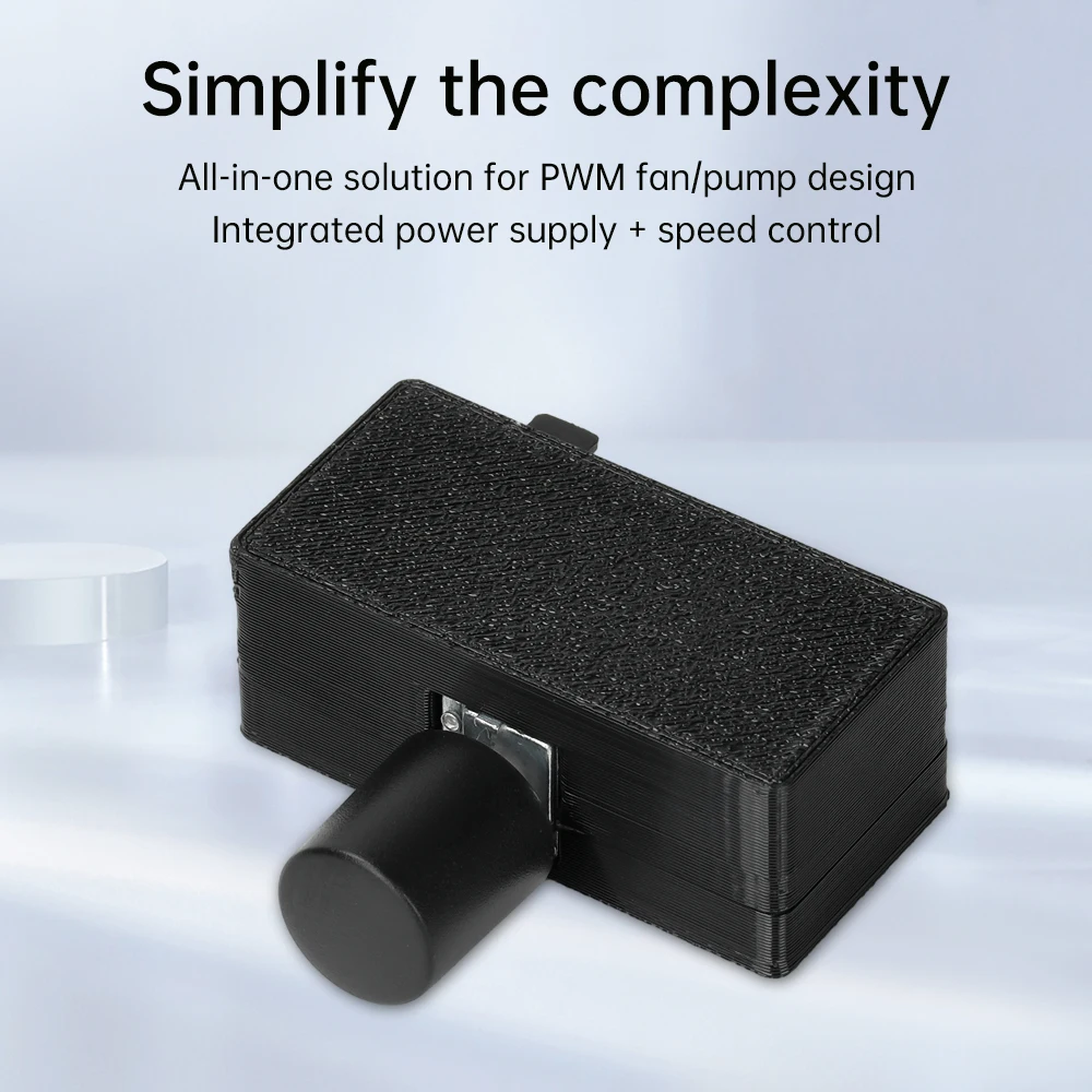 4-Pin PWM Lüfterdrehzahlregler DC 12V USB zu Typ-C Stromversorgung DIY Wasserkühlung Pulsweitenmodulation – Detail 3