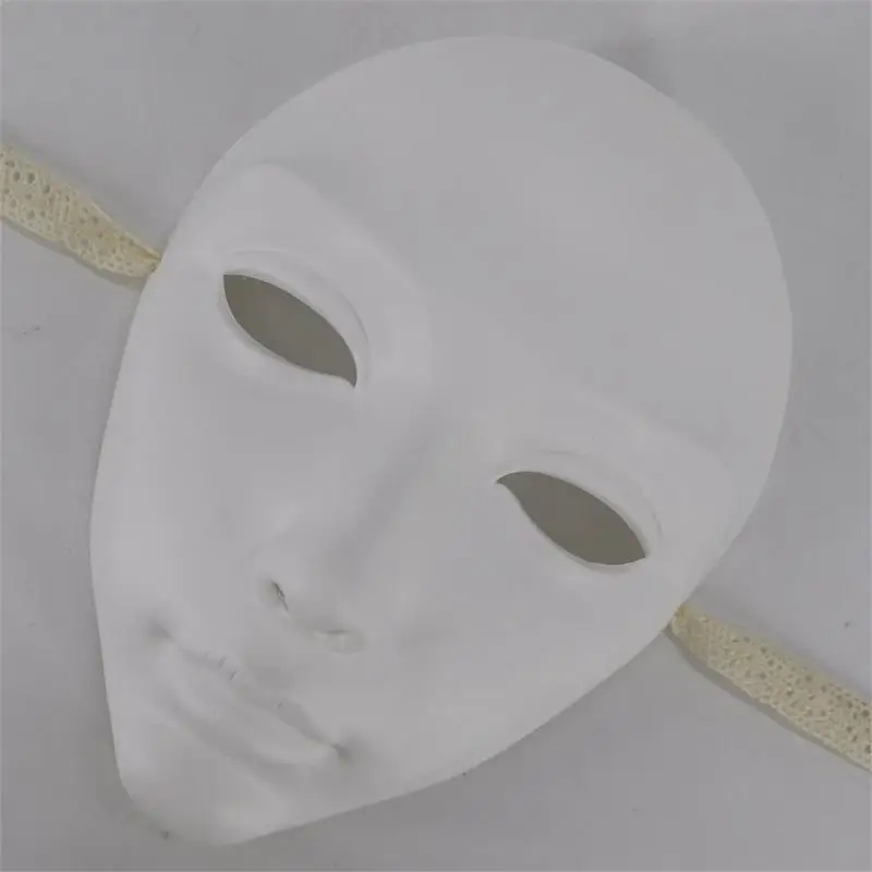 Delicate Plastic Face Cover Halloween Essential Breathable Mysterious Party Gear