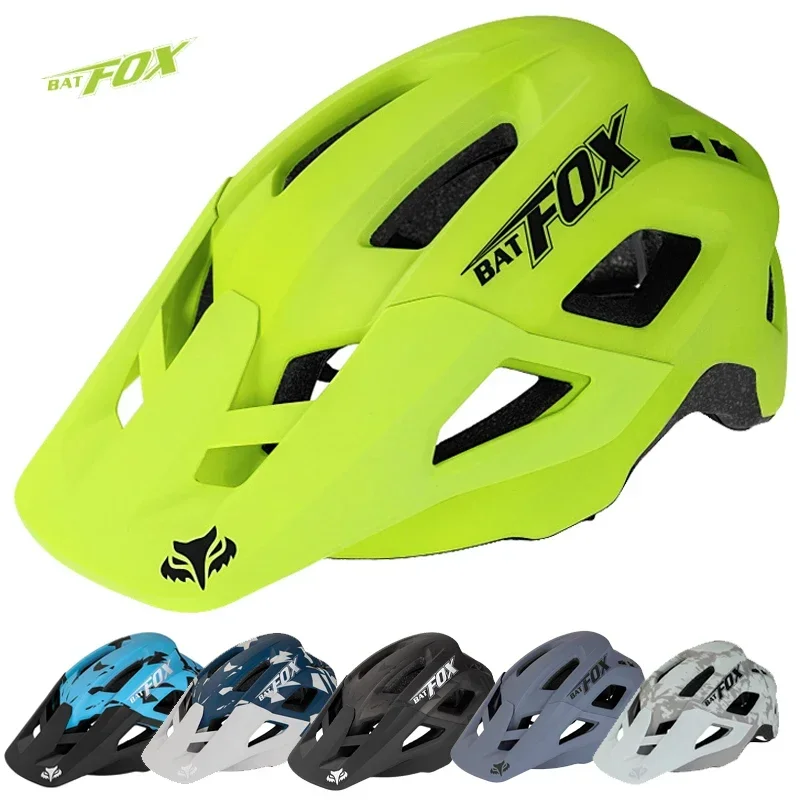 BATFOX-Casco urbano para Bicicleta de montaña, visera solar para ciclismo, DH, todoterreno, XC, para hombre y mujer