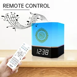MQ-112 Bluetooth Wireless Remote LED Touch Night Light Smart APP Control Digital AZAN Clock with Quran Recitation Translation