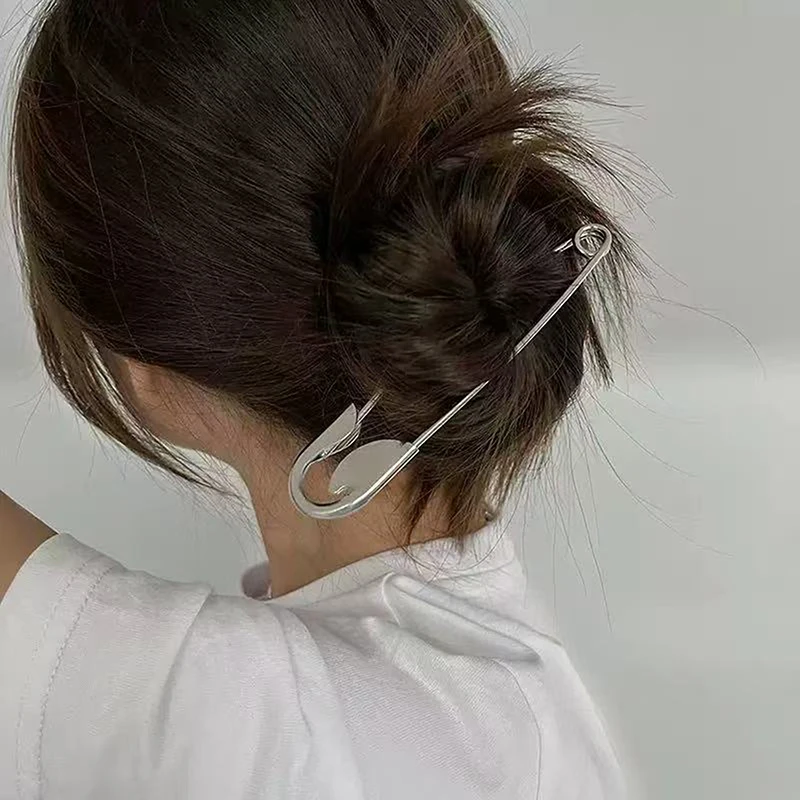 Neue Damen-Kopfbedeckungen Haaraccessoires Modische Große Sicherheitsnadeln Haargabeln Haaraccessoires Haarspange – Detail 1