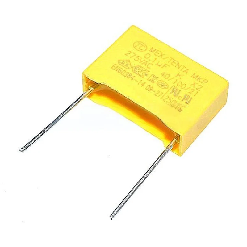 Condensatore di sicurezza 20 pezzi X2 275V104K 0.1UF MPX104KV 275VAC P=10MM/15MM TC