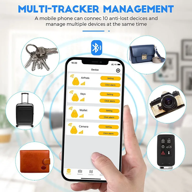 Nowy Mini Anti Lost Alarm Wallet KeyFinder Smart Tag Bluetooth Tracer GPS Locator Keychain Pet ITag Tracker Key Finder