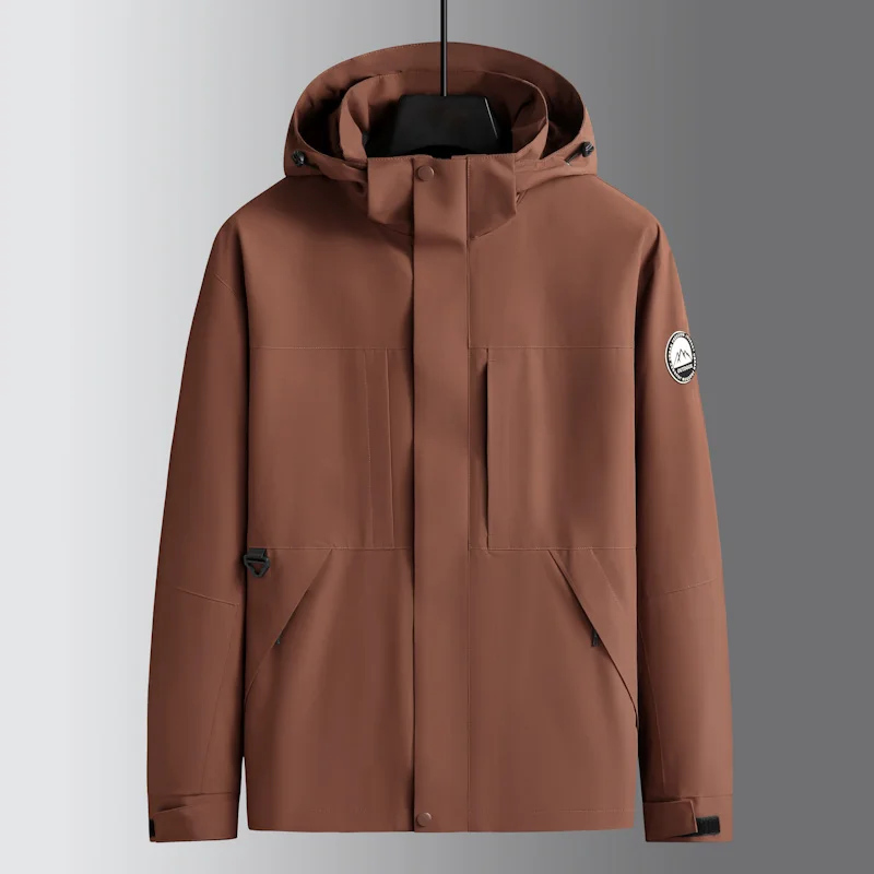 

Уличный мужской водонепроницаемый плащ, легкая куртка, мужская походная ветрозащитная куртка с капюшоном, спортивная уличная одежда