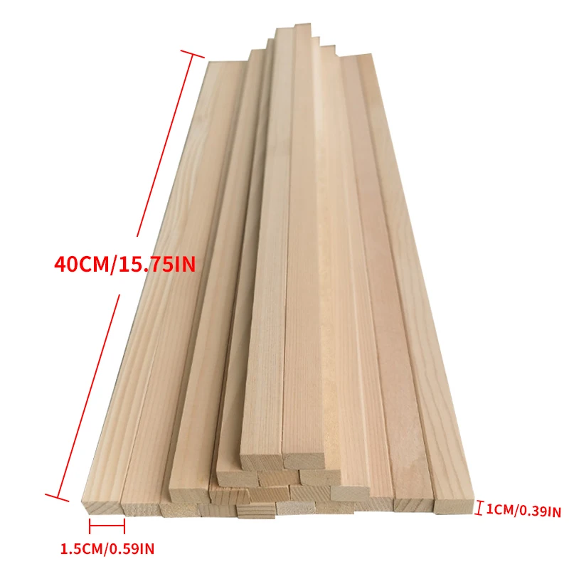 Hemlock Wooden Dowels for Crafts, Unfinished Square Wooden Dowels Rod,Hardwood Square Dowel Sticks for DIY Crafts Projects,Home