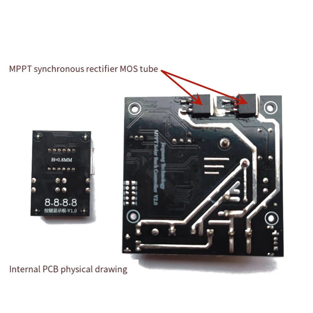 MPPT Stepdown Controlador Solar 450W, 18V-80V, Carregamento de entrada para 12V 24V Lithium Household Solar Improvement, Replacment Acessórios