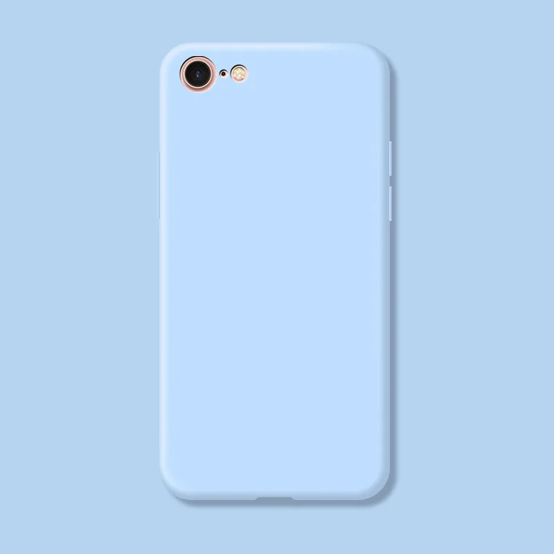 Original Case For iphone 7 8 SE 2020 2022 Shockproof TPU Liquid Silicone Protective Phone Back Cover for iphone 7 8 SE2 SE3 Case