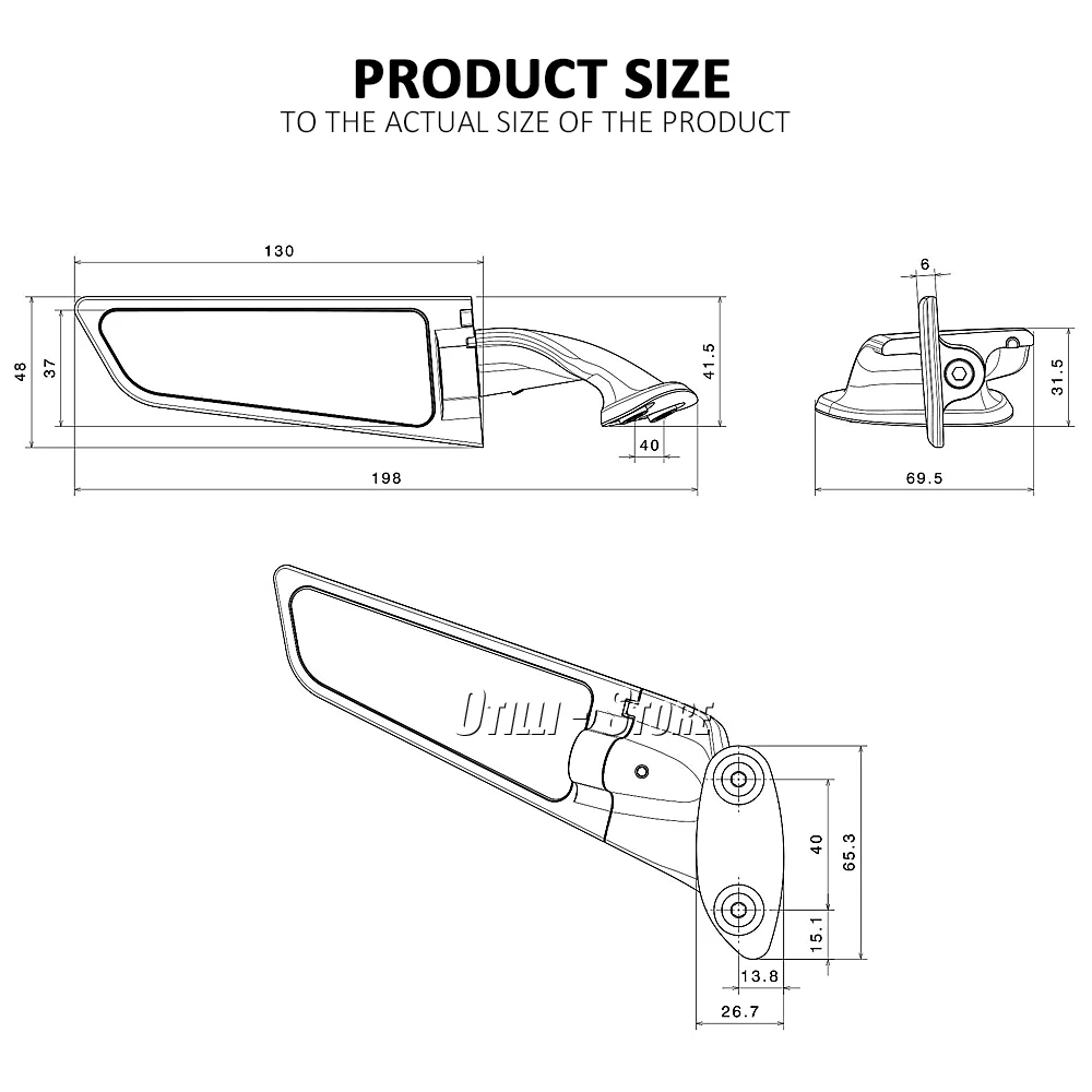 Neue Motorrad Zubehör Rearview Rückspiegel Glas Rückseite Spiegel Links Rechts 2021 2022 Für MV Agusta F3 800