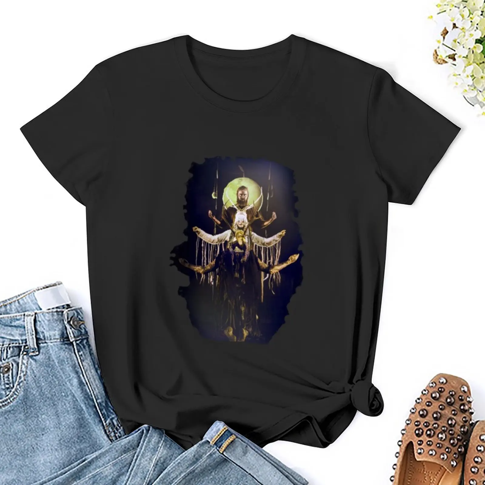 T-shirt feminina de Heilung Band, roupa bonita, manga curta, T-shirt coreana, melhor arte, verão