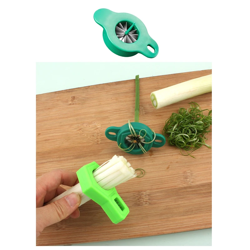 Scallion Wire Tool Stainless Steel Onion Knife Drawing Quick Cutting Multi-functional Modeling Flower Cutter Vegetable Shredder