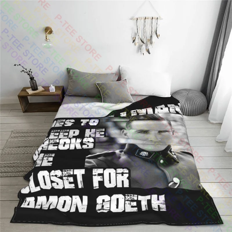 Amon Goeth Ralph Fiennes Schindlers List Boogeyman Blanket High Flannel Dual Purpose Bedding Throws For Sofa Bedroom