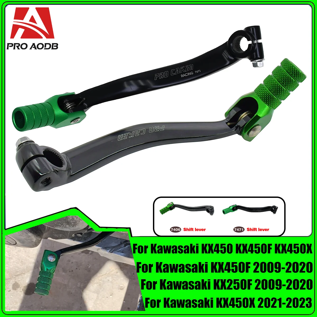 CNC Gear Shifter Shift Lever For KX250F KXF250 2009-2013 2014 2015 2016 2017 2018 2019 2020 Motocross Enduro Dirt Bike Off Road