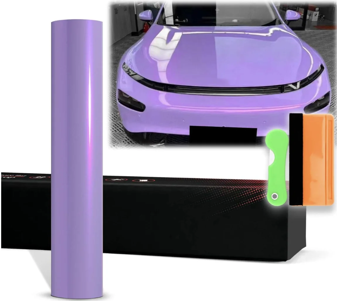 

1,52*17 метров конфеты фиолетовые наклейки авто обертки автомобильная виниловая пленка