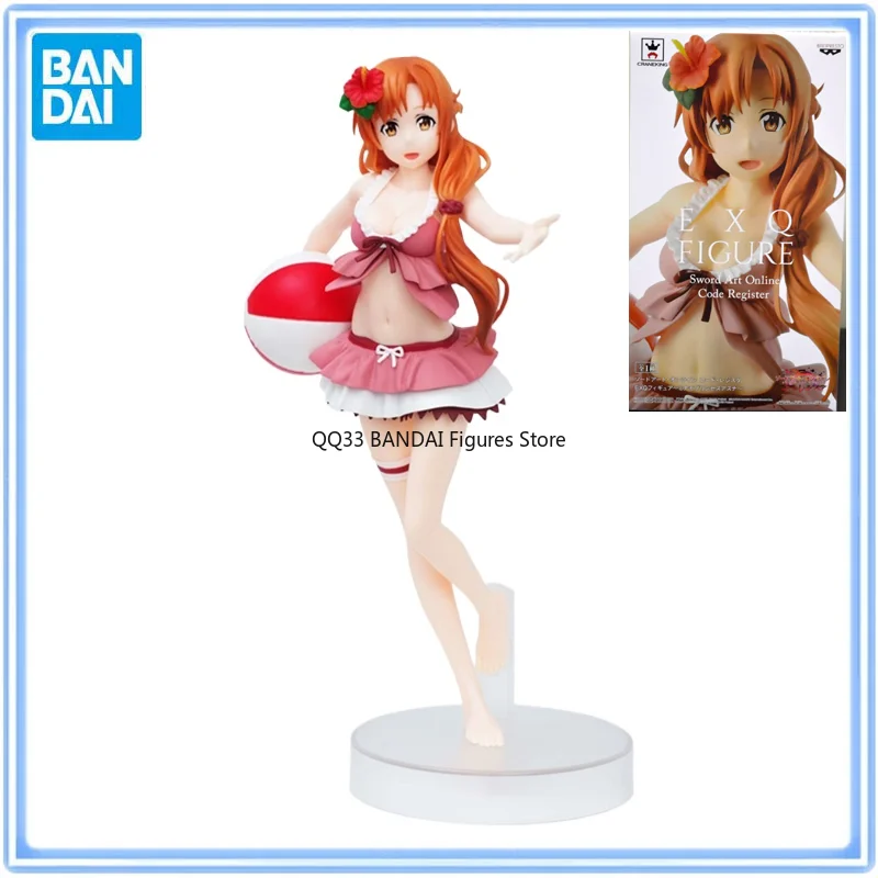 

BANDAI Original EXQ Sword Art Online Code Register Yuuki Asuna Swimwear Anime Action Figure Desktop Ornaments Model Toys Gift