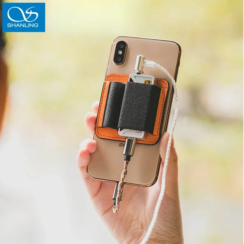 SHANLING USB Dongle DAC AMP Kantong dengan Pita Elastis Magnetik untuk UA4 UA3 UA2 UA1 dengan Ponsel IOS Android