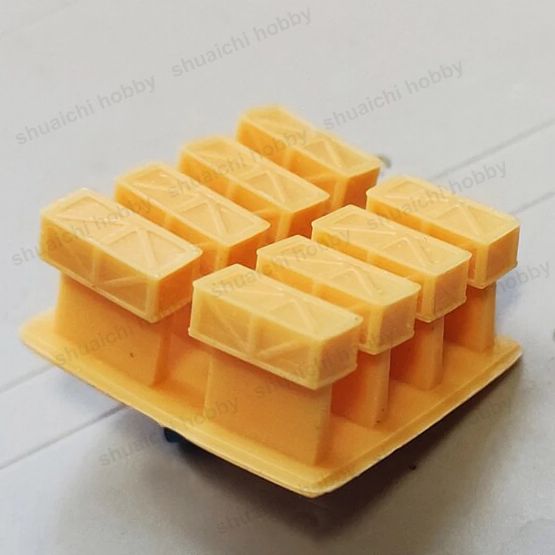 1/350 Scale Resin Forklift/Supply Crate/Ammo Box Model Miniature Oil Drum DIY Parts for Naval Port Warship Diorama Scene Display