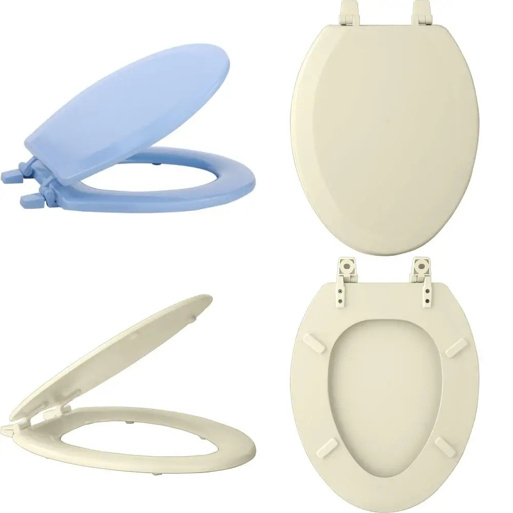 

Регулируемое круглое сиденье для унитаза от PowerSellerUSA — дерево с нескользящими бамперами, стандартное сверхмощное